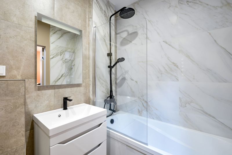 Bathroom Renovation with Marble Accents